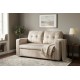 SOFA ROZKŁADANA SMART 142X86 CM WELUR BEŻOWY