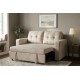 SOFA ROZKŁADANA SMART 142X86 CM WELUR BEŻOWY