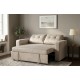 SOFA ROZKŁADANA SMART 142X86 CM WELUR BEŻOWY