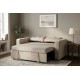 SOFA ROZKŁADANA SMART 142X86 CM WELUR BEŻOWY