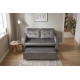 SOFA ROZKŁADANA SMART 142X86 CM WELUR SZARY