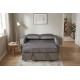 SOFA ROZKŁADANA SMART 142X86 CM WELUR SZARY