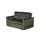 SOFA ROZKŁADANA SMART 142X86 CM WELUR ZIELONY