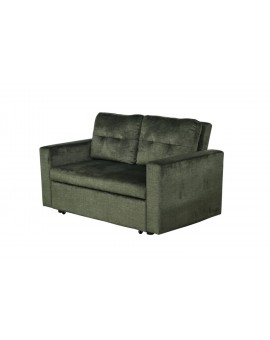 SOFA ROZKŁADANA SMART 142X86 CM WELUR ZIELONY