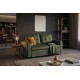 SOFA ROZKŁADANA SMART 142X86 CM WELUR ZIELONY