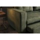 SOFA ROZKŁADANA SMART 142X86 CM WELUR ZIELONY