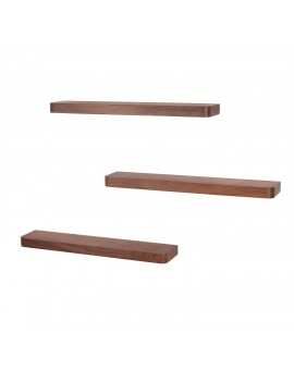 ZESTAW PÓŁEK ŚCIENNYCH MOLLY 60X12 CM AKACJA BRĄZOWA – 3szt.
