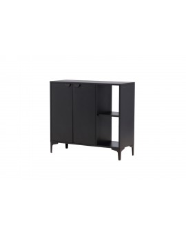 KOMODA PIRING 110X42 CM CZARNA