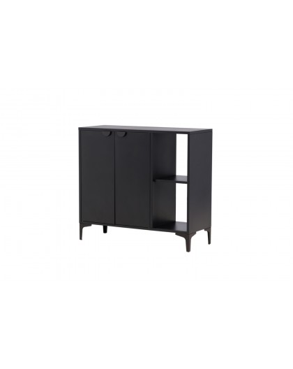 KOMODA PIRING 110X42 CM CZARNA