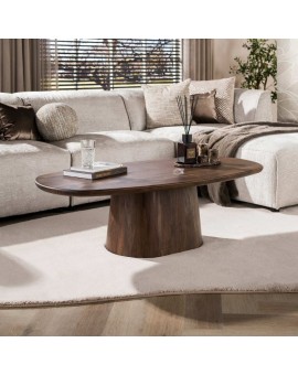 STOLIK KAWOWY AYTON 135X70 CM AKACJA BRAZOWA