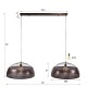 LAMPA WISZĄCA ASTER 60 CM METALOWA BRĄZOWA