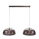 LAMPA WISZĄCA ASTER 60 CM METALOWA BRĄZOWA