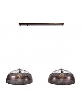 LAMPA WISZĄCA ASTER 60 CM METALOWA BRĄZOWA