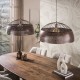 LAMPA WISZĄCA ASTER 60 CM METALOWA BRĄZOWA
