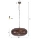 LAMPA WISZĄCA AMAYA 68 CM METALOWA MIEDZIANA