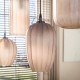 LAMPA WISZĄCA NANDI SZKLANA BEŻOWO-BRĄZOWA