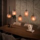 LAMPA WISZĄCA NANDI SZKLANA BEŻOWO-BRĄZOWA