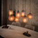 LAMPA WISZĄCA NANDI II SZKLANA BEŻOWO-BRĄZOWA