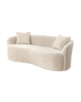 SOFA 2-OSOBOWA 180X 75 CM ELEMENTAL BOUCLE BEŻOWA