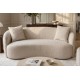 SOFA 2-OSOBOWA 180X 75 CM ELEMENTAL BOUCLE BEŻOWA