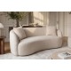 SOFA 2-OSOBOWA 180X 75 CM ELEMENTAL BOUCLE BEŻOWA