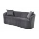 SOFA 2-OSOBOWA 178X70 CM ELEMENTAL WELUR SZARA
