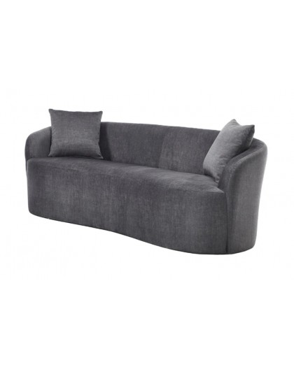 SOFA 2-OSOBOWA 178X70 CM ELEMENTAL WELUR SZARA
