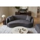 SOFA 2-OSOBOWA 178X70 CM ELEMENTAL WELUR SZARA