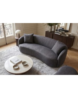 SOFA 2-OSOBOWA 178X70 CM ELEMENTAL WELUR SZARA
