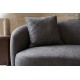 SOFA 2-OSOBOWA 178X70 CM ELEMENTAL WELUR SZARA