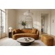 SOFA 2-OSOBOWA 178X70 CM ELEMENTAL WELUR MUSZTARDOWA