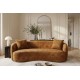 SOFA 2-OSOBOWA 178X70 CM ELEMENTAL WELUR MUSZTARDOWA
