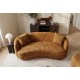 SOFA 2-OSOBOWA 178X70 CM ELEMENTAL WELUR MUSZTARDOWA