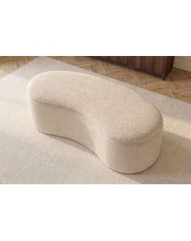 ŁAWKA ELEMENTAL 120X56 CM BOUCLE BEŻOWY