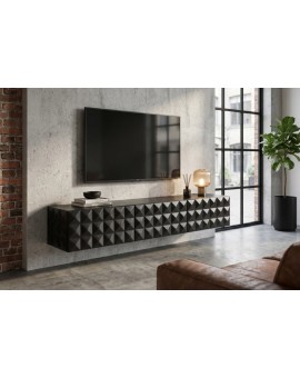 SZAFKA RTV VULCANO 160X35CM MANGO CZARNA