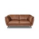 SOFA 2-OSOBOWA II PARMA BRĄZOWA SKÓRA
