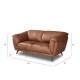SOFA 2-OSOBOWA II PARMA BRĄZOWA SKÓRA