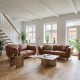 SOFA 2-OSOBOWA II PARMA BRĄZOWA SKÓRA