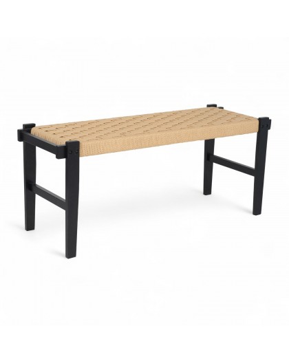 ŁAWKA NOBEL 110X38 CM CZARNO-BEŻOWA