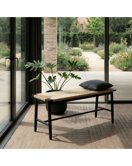 ŁAWKA PRIME 110X35 CM CZARNO-BEŻOWA