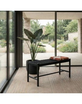ŁAWKA SHINE 90X36 CM CZARNA