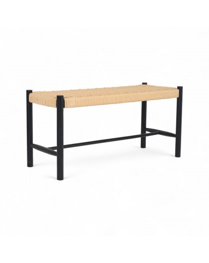 ŁAWKA SHINE 90X36 CM CZARNO-BEŻOWA