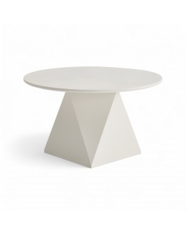 STOLIK KAWOWY AURA 80 CM BIAŁY