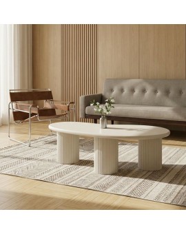 STOLIK KAWOWY WAVE 130X70 CM BIAŁY