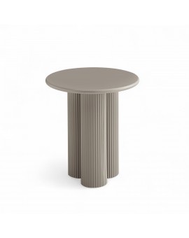 STOLIK KAWOWY FLOW 50 CM SZAROBEŻOWY