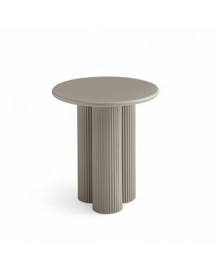 STOLIK KAWOWY FLOW 50 CM SZAROBEŻOWY