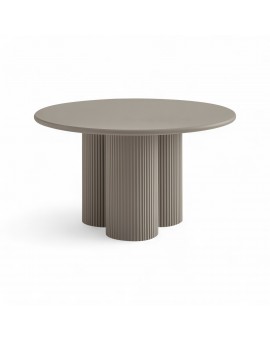 STOLIK KAWOWY FLOW 80 CM SZAROBEŻOWY
