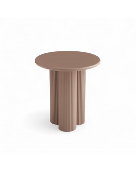 STOLIK KAWOWY FLOW 50 CM BRĄZOWY