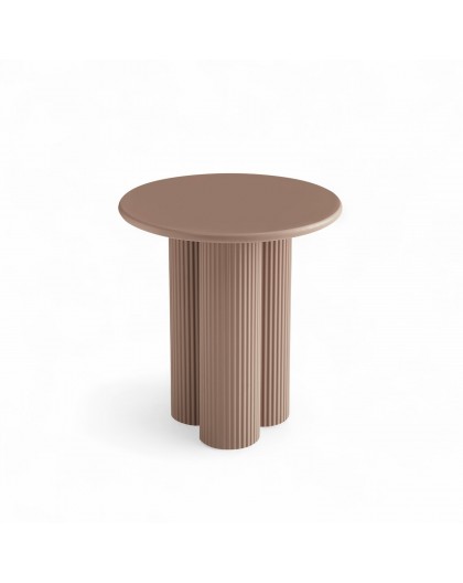 STOLIK KAWOWY FLOW 50 CM BRĄZOWY