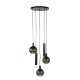 LAMPA WISZĄCA ICARDI II SZKŁO BRĄZOWE